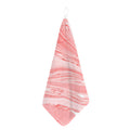 Pink Liquid Marble Print Hand Towel