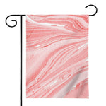 Pink Liquid Marble Print House Flag