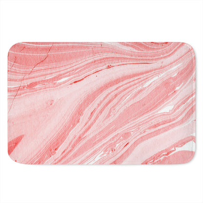 Pink Liquid Marble Print Indoor Door Mat