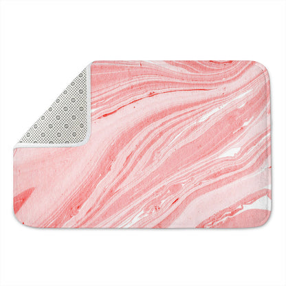 Pink Liquid Marble Print Indoor Door Mat