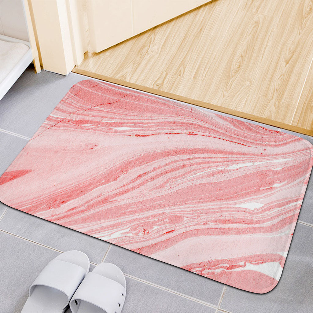 Pink Liquid Marble Print Indoor Door Mat