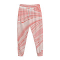 Pink Liquid Marble Print Jogger Pants