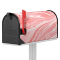 Pink Liquid Marble Print Mailbox Cover