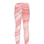 Pink Liquid Marble Print Men's leggings