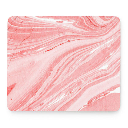 Pink Liquid Marble Print Mouse Pad