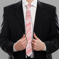 Pink Liquid Marble Print Necktie