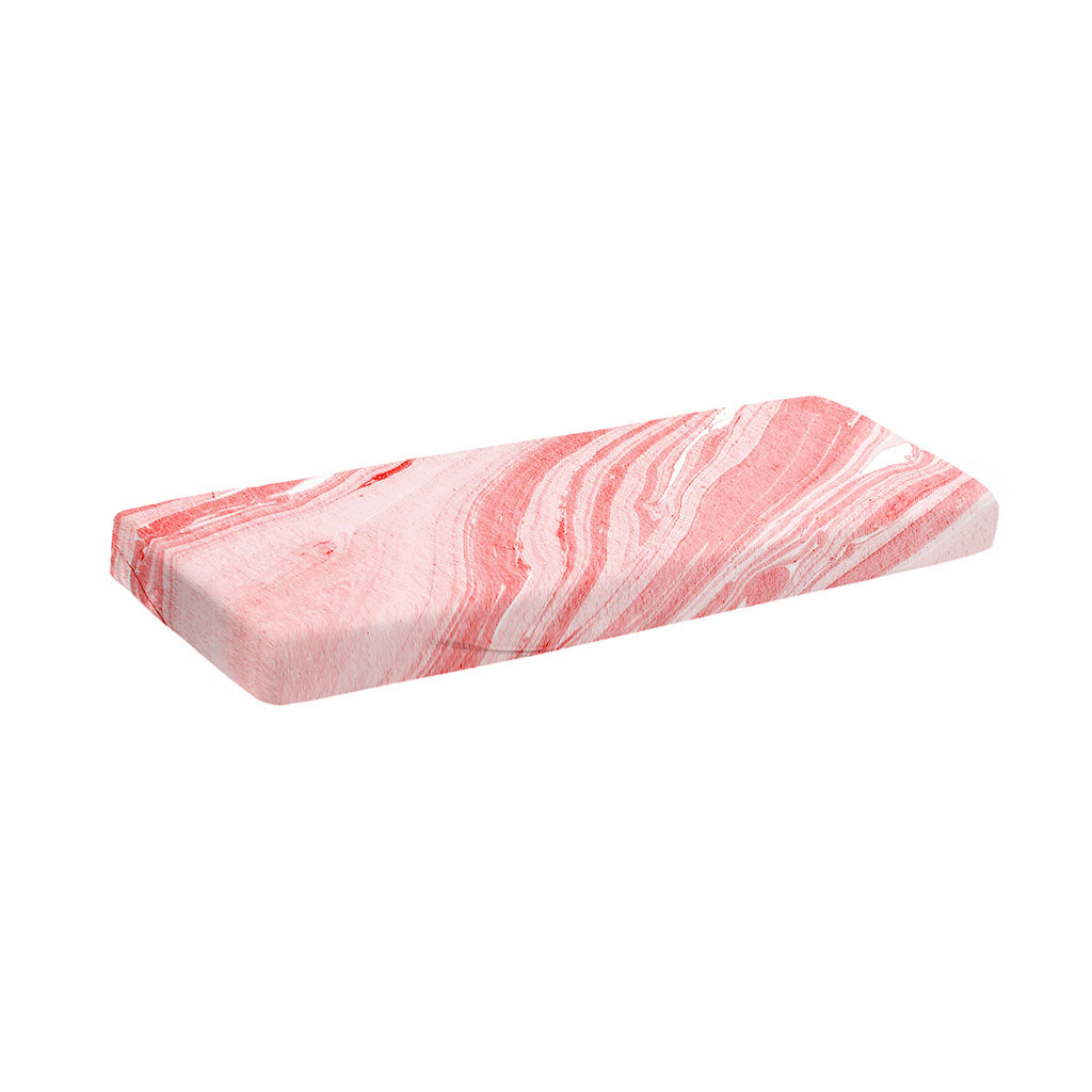Pink Liquid Marble Print Piano Keyboard Cover