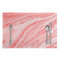 Pink Liquid Marble Print Placemat