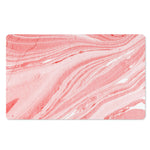 Pink Liquid Marble Print Polyester Doormat