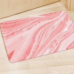 Pink Liquid Marble Print Polyester Doormat