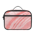 Pink Liquid Marble Print Portable Lunch Bag