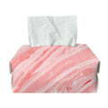 Pink Liquid Marble Print Rectangle Tissue Box Cover