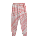 Pink Liquid Marble Print Sweatpants