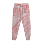 Pink Liquid Marble Print Sweatpants