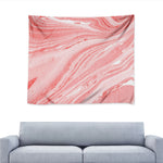 Pink Liquid Marble Print Tapestry