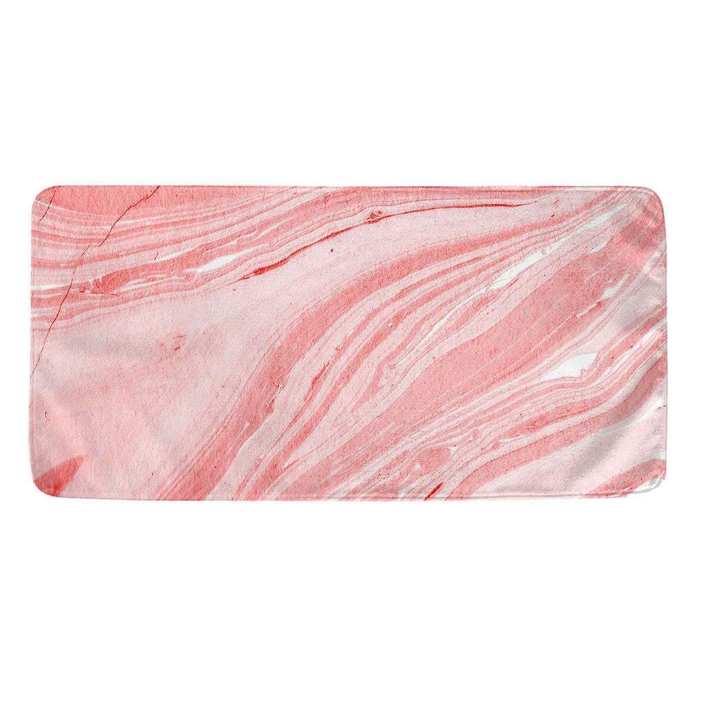 Pink Liquid Marble Print Towel