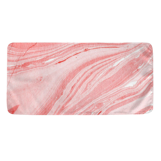 Pink Liquid Marble Print Towel