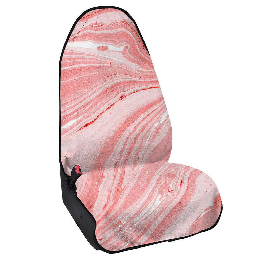Pink Liquid Marble Print Waterproof Car Seat Cover