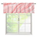 Pink Liquid Marble Print Window Valance