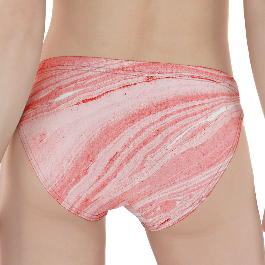 Pink Liquid Marble Print Women's Panties