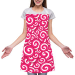 Pink Lollipop Candy Pattern Print Adjustable Apron