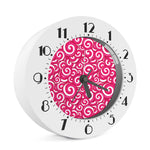 Pink Lollipop Candy Pattern Print Alarm Clock