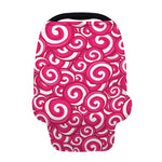 Pink Lollipop Candy Pattern Print Baby Seat Cover