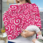 Pink Lollipop Candy Pattern Print Baby Seat Cover