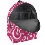 Pink Lollipop Candy Pattern Print Backpack