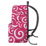 Pink Lollipop Candy Pattern Print Backpack
