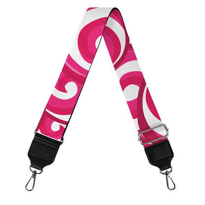 Pink Lollipop Candy Pattern Print Bag Strap