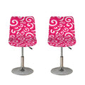 Pink Lollipop Candy Pattern Print Bar Stool Covers