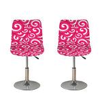 Pink Lollipop Candy Pattern Print Bar Stool Covers