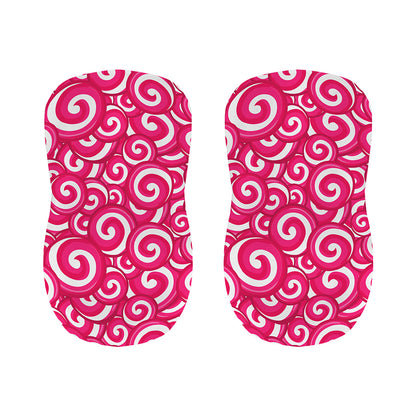 Pink Lollipop Candy Pattern Print Bar Stool Covers