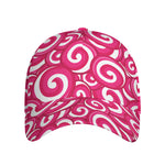 Pink Lollipop Candy Pattern Print Baseball Cap