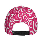 Pink Lollipop Candy Pattern Print Baseball Cap