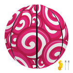 Pink Lollipop Candy Pattern Print Basketball