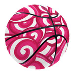 Pink Lollipop Candy Pattern Print Basketball