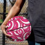 Pink Lollipop Candy Pattern Print Basketball