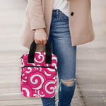 Pink Lollipop Candy Pattern Print Bible Tote Bag