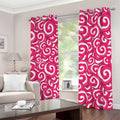 Pink Lollipop Candy Pattern Print Dimout Grommet Curtains