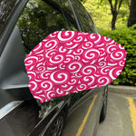 Pink Lollipop Candy Pattern Print Car Side Mirror Covers