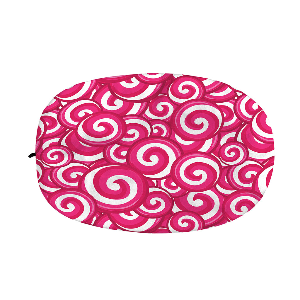 Pink Lollipop Candy Pattern Print Car Side Mirror Covers