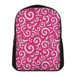 Pink Lollipop Candy Pattern Print Casual Backpack
