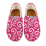 Pink Lollipop Candy Pattern Print Casual Shoes