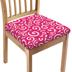 Pink Lollipop Candy Pattern Print Chair Cushion Cover