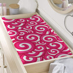 Pink Lollipop Candy Pattern Print Changing Pad Cover