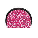 Pink Lollipop Candy Pattern Print Coin Purse