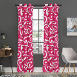 Pink Lollipop Candy Pattern Print Curtain