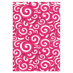 Pink Lollipop Candy Pattern Print Curtain